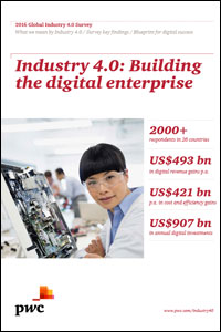 PwC-Studie 2016: Industrie 4.0 - Building the digital enterprise