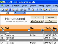 Freeware/Planungstool/Excel