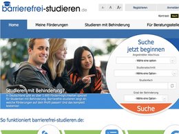 Screenshot barrierefrei-studieren.de