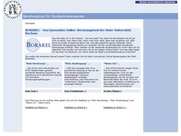 Screenshot Homepage borakel.de