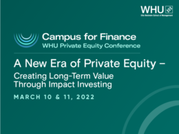 WHU Private-Equity-Conference: A New Era of Private Equity – Creating Long-Term Value Through Impact Investing