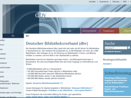 Screenshot Homepage bibliotheksverband.de