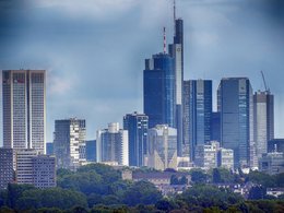 Die Finanzmetropole Frankfurt.
