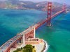 Die Golden Gate Brücke aus der Vogelperspektive.