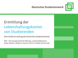 Cover der Studie "Ermittlung der Lebenshaltungskosten von Studierenden"