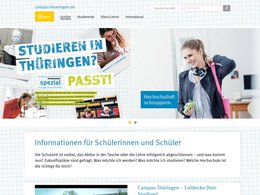 Screenshot der Internetseite campus-thueringen.de