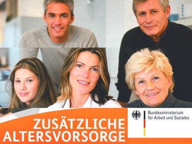 Cover der BAMS-Broschüre "Zusätzlichen Altersvorsorge".