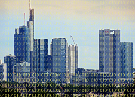 Sind Fintechs die digitalen Banken der Zukunft? Das Bild zeigt die Skyline des Bankenzentrums von Frankfurt am Main.