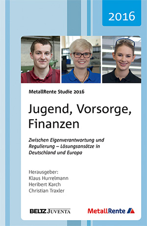 Cover der Studie Jugend, Vorsorge, Finanzen
