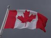Eine kanadische Flagge weht im Wind.