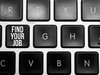 Berufseinstiegsforum-Jobsuche-Jobbörse: Tastatur mit der Aufschrift "Find your job" auf einer Taste.