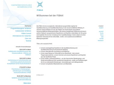 Screenshot Homepage fibaa.org