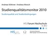 Cover HIS-Studie Studienqualitätsmonitor 2010
