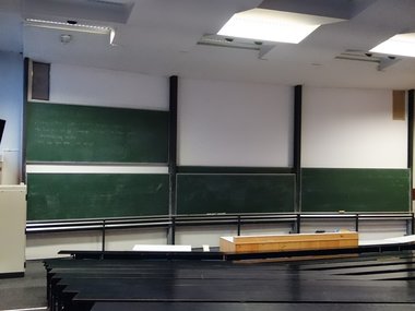 Blick in einen Hörsaal der Universität Münster.