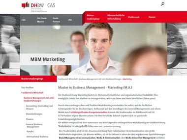 DHBW Master in Business Management - Marketing (M.A.)