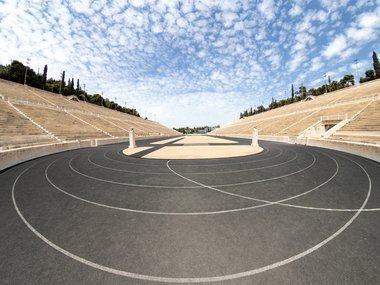 Das Olympiastadion im alten Griechenland.