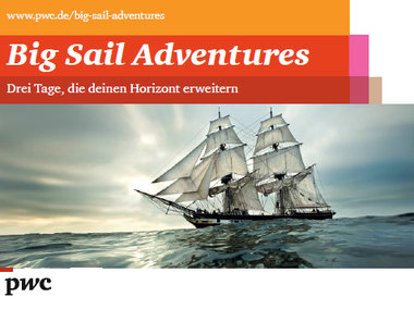 Recruiting-Event "Big Sail Adventures" der Wirtschaftsprüfungsgesellschaft PricewaterhouseCoopers (PwC).