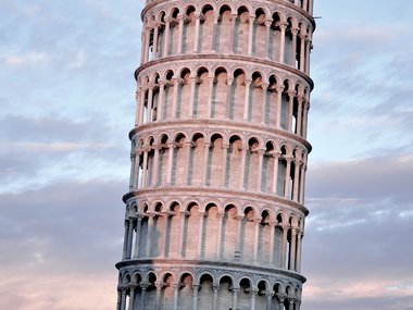 Der schiefe Turm von Pisa.