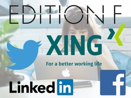 LinkedIn, Xing, Facebook, Twitter, Edition F