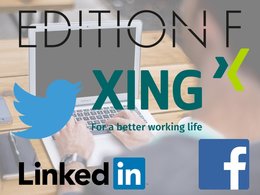 LinkedIn, Xing, Facebook, Twitter, Edition F