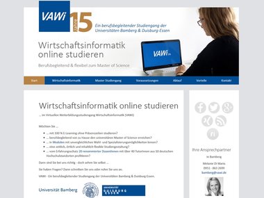 Virtuellen Weiterbildungsstudiengang Wirtschaftsinformatik (VAWi)